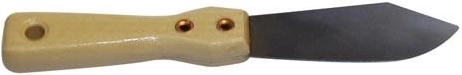 Couteau à enduire 50 mm avec manche en bois