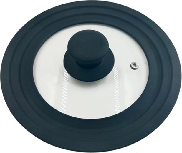Couvercle universel en verre trempé avec valve vapeur 16/18/20 cm