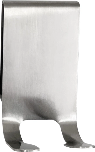 Crochet pour porte de douche en acier inoxydable, argenté, 8 × 4,5 × 1,5 cm