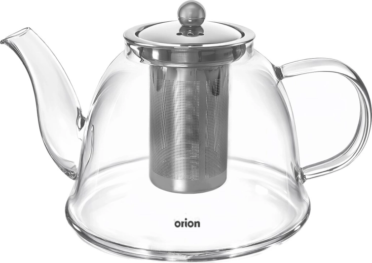 Théière en verre borosilicate avec filtre en acier inoxydable 1,6 l