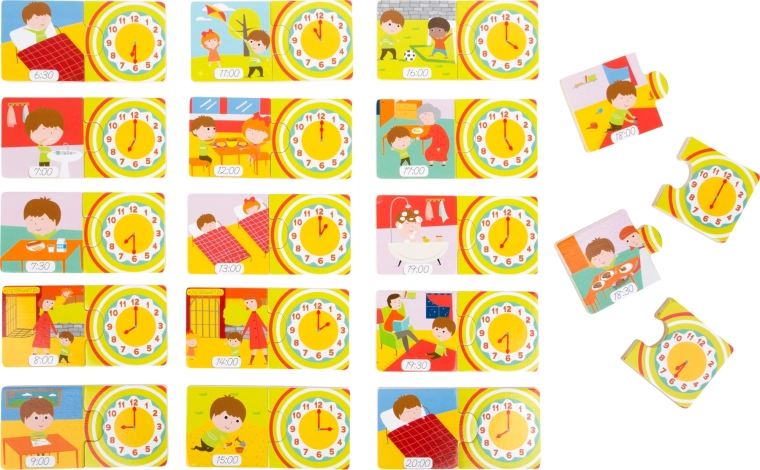 Small Foot Puzzle en bois Horloge