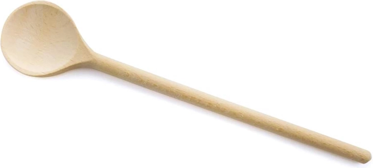 Cuillère en bois ronde 35 cm BRILLANTE