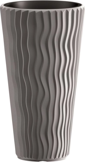 Jardinière Prosperplast Sandy Slim, pierre grise, 37 l