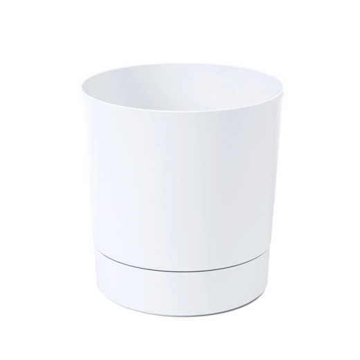 Cache-pot avec soucoupe Aura 22,5 cm blanc