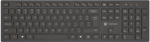 clavier sans fil NATEC Herring 2,4 GHz slim (disposition US)