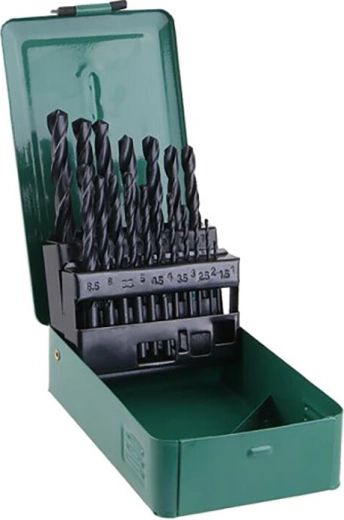 Jeu de forets HSS pour métal de 1,0 à 10,0 mm, 19 pièces