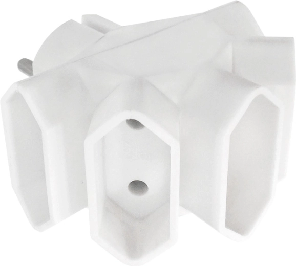 Solight multiprise avec 5 prises pour fiches Euro, blanche