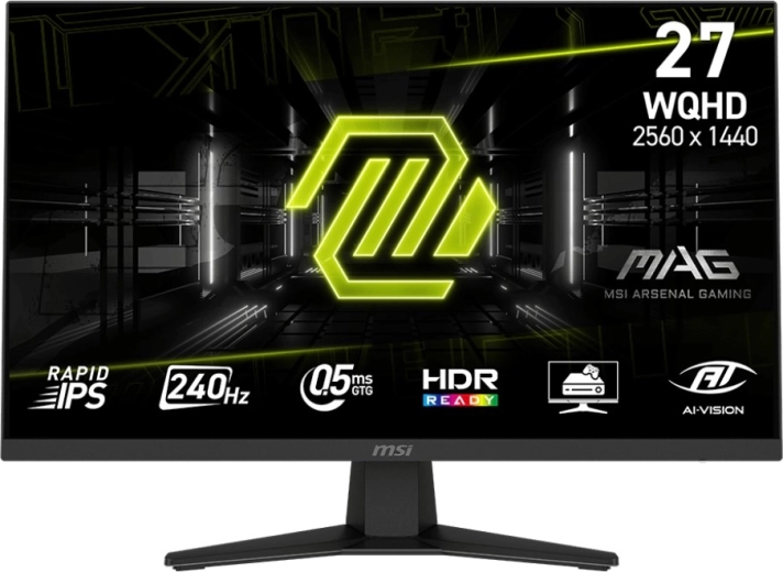 Moniteur 27" MAG 274QF X24, 240 Hz, FHD, plat, noir