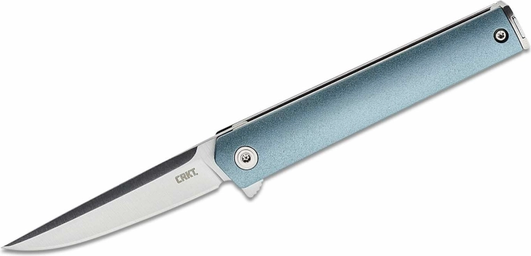 CRKT CEO Compact Blue couteau de poche 6,6 cm, bleu, GRN