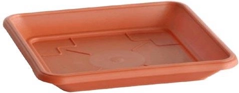 Sous-coupe carrée pour pot de fleurs 22 × 22 cm