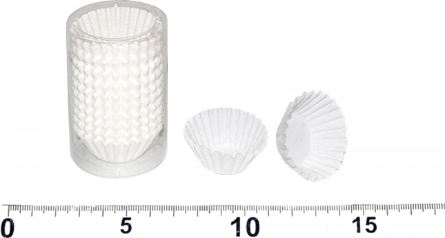 Caissettes pâtissières en papier blanches, 100 pcs (diamètre 3 cm, hauteur 2,2 cm)