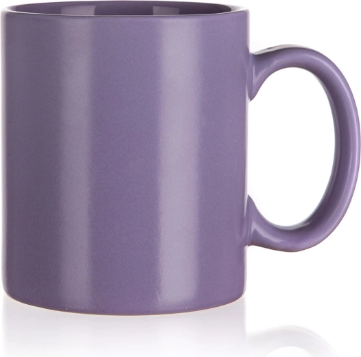 Mug en céramique 350 ml couleur lilas mat