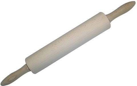 Rouleau à pâtisserie en bois à deux mains 25,5 × 5,5 cm