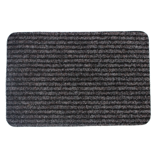 Paillasson à rayures 40 × 60 cm, gris