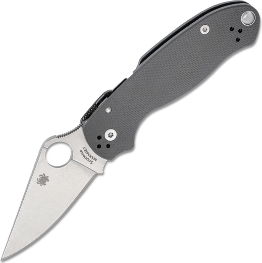 Spyderco Para 3 Maxamet couteau de poche gris 7,6 cm finition stonewash et manche G10