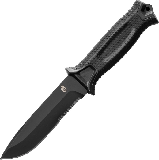 Gerber StrongArm couteau outdoor noir à lame dentelée 12,7 cm