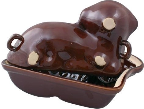 Moule en céramique en deux parties pour agneau de Pâques 31 × 19,5 × 13 cm