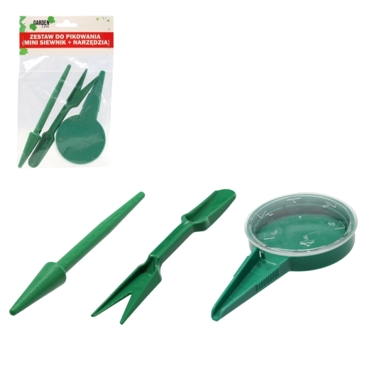 Kit de repiquage avec mini-épandeur et outils