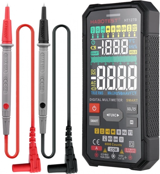 Multimètre numérique HABOTEST HT127B avec NCV et mesure de température