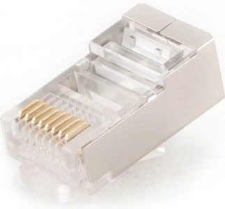 Connecteur réseau blindé RJ45 FTP catégorie 5e - 100 pièces