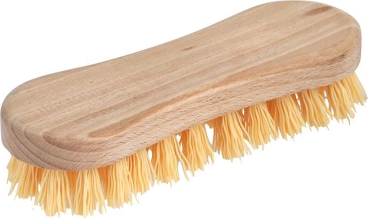 Brosse manuelle pour sols avec fibres synthétiques ondulées