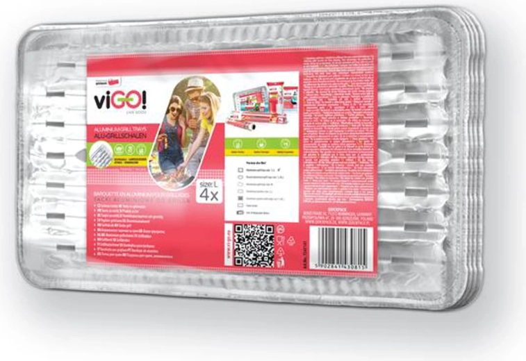 Barquettes de grillade Quickpack, 4 pcs