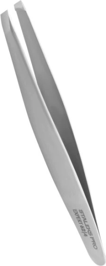 Pince à épiler professionnelle oblique pour sourcils STALEKS Expert TE-62/4