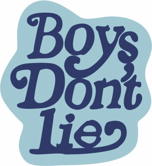 Tapis décoratif doux Boy's don't lie 80 × 80 cm bleu