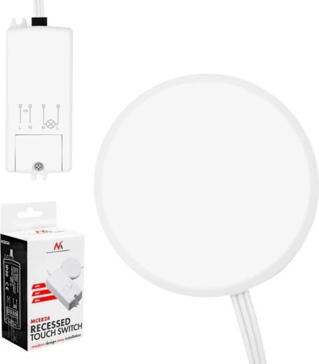 Maclean MCE824 interrupteur tactile invisible à encastrer