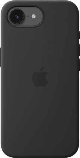 Coque en silicone avec MagSafe pour iPhone 17e – noire