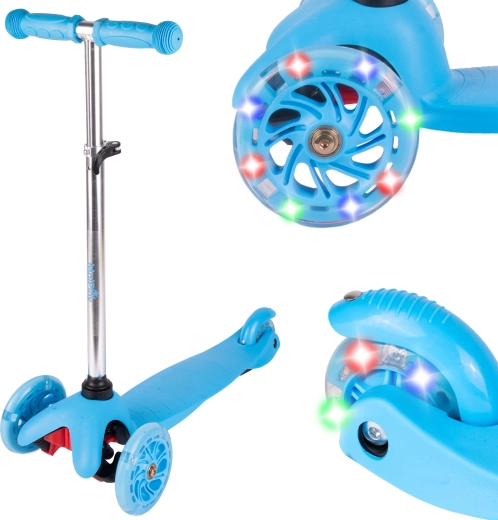 Trottinette tricycle pour enfants bleu