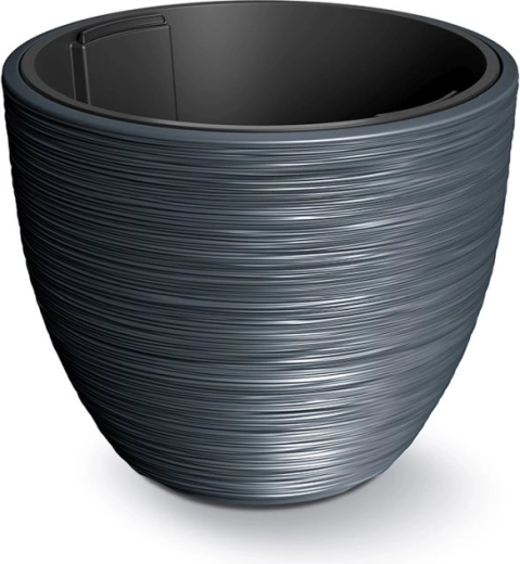 Cache-pot Furu avec insert 47 cm – cache-pot design anthracite