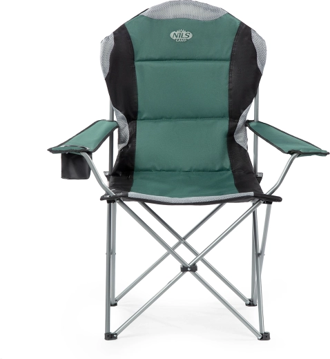 Chaise de camping pliante NILS Camp, verte