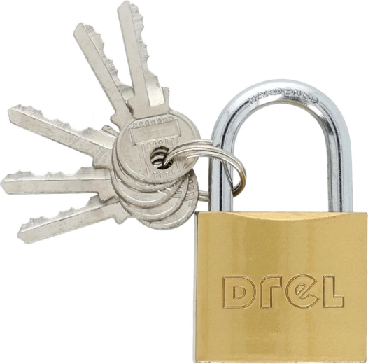 Cadenas 40 mm en laiton, 5 clés