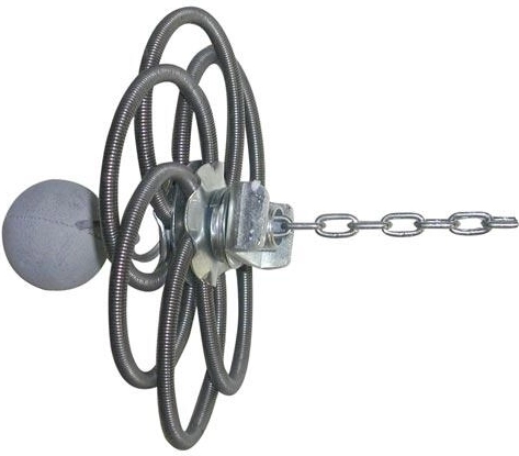 Râteau de cheminée avec lest 130–230 mm, 6 ressorts