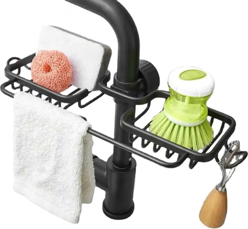 Support d’organisateur d’évier Da122 pour robinet