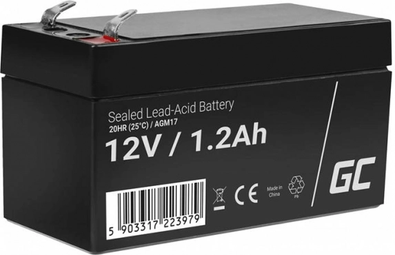 Batterie rechargeable AGM 12V 1,2Ah Batterie sans entretien pour UPS ALARME