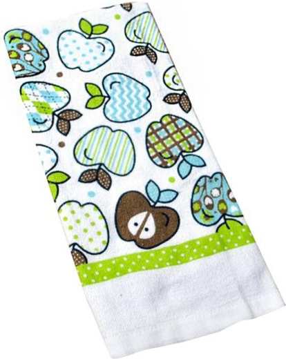 Torchon de cuisine TORO motif pommes, 38 × 63 cm, lot de 2