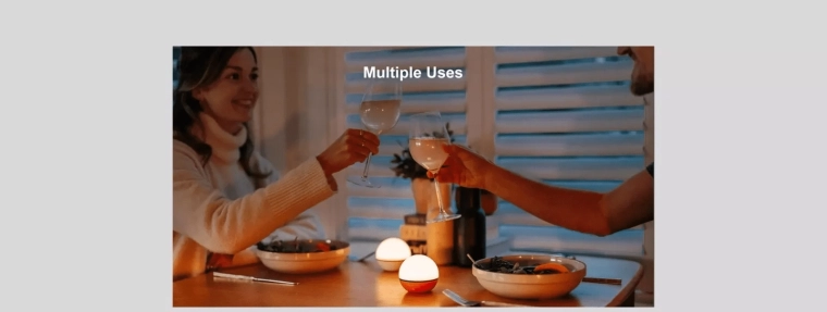 Olight Obulb Plus White lampe LED intelligente portable avec Bluetooth et charge magnétique
