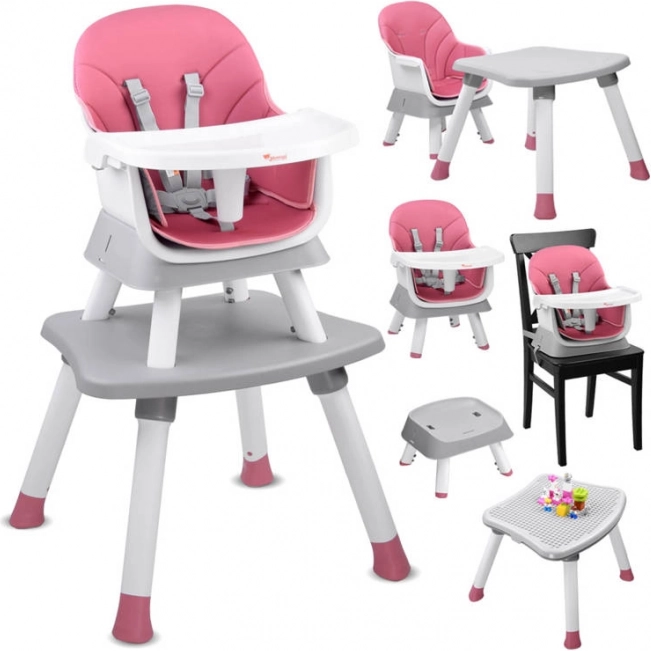 Chaise haute pour enfant 6-en-1 – Ensemble