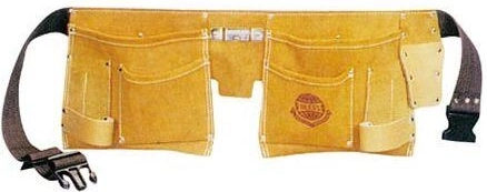 Ceinture à outils avec 11 poches en cuir et nylon