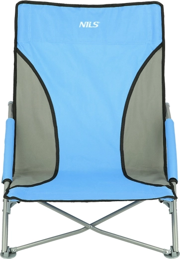 Chaise de plage Nils bleue