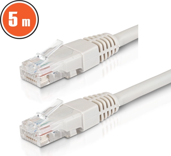 Câble réseau patch UTP CAT6 CCA 5 m gris