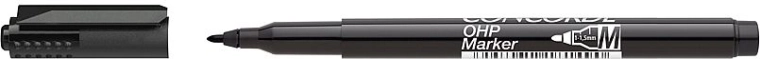 Marqueur permanent OHP M, noir
