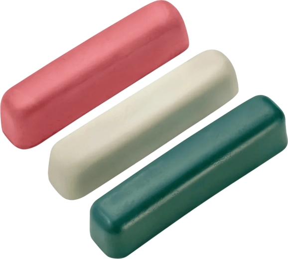Ensemble de pâtes à polir BEAVERCRAFT P03, 3× 25 g (vert, rouge, blanc)