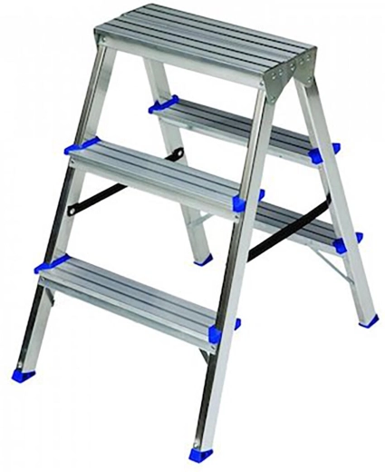 Escabeau en aluminium double face 3 barreaux ELKOP