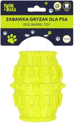 Jouet interactif à mâcher pour chiens avec compartiment à friandises, couleur citron vert