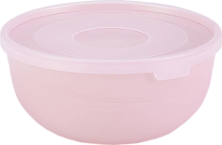 Bol à soupe en plastique avec couvercle 14,5 cm, assortiment de couleurs