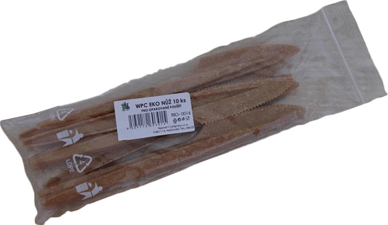 couteau écologique en WPC, 10 pcs
