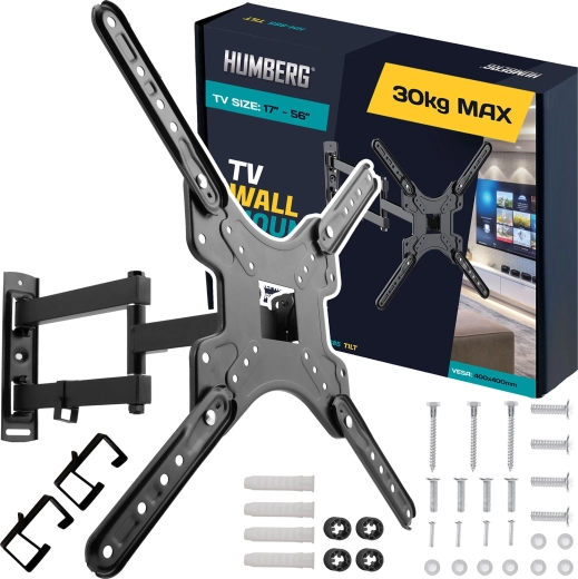 Support mural pour TV 17–56" Humberg, capacité 30 kg